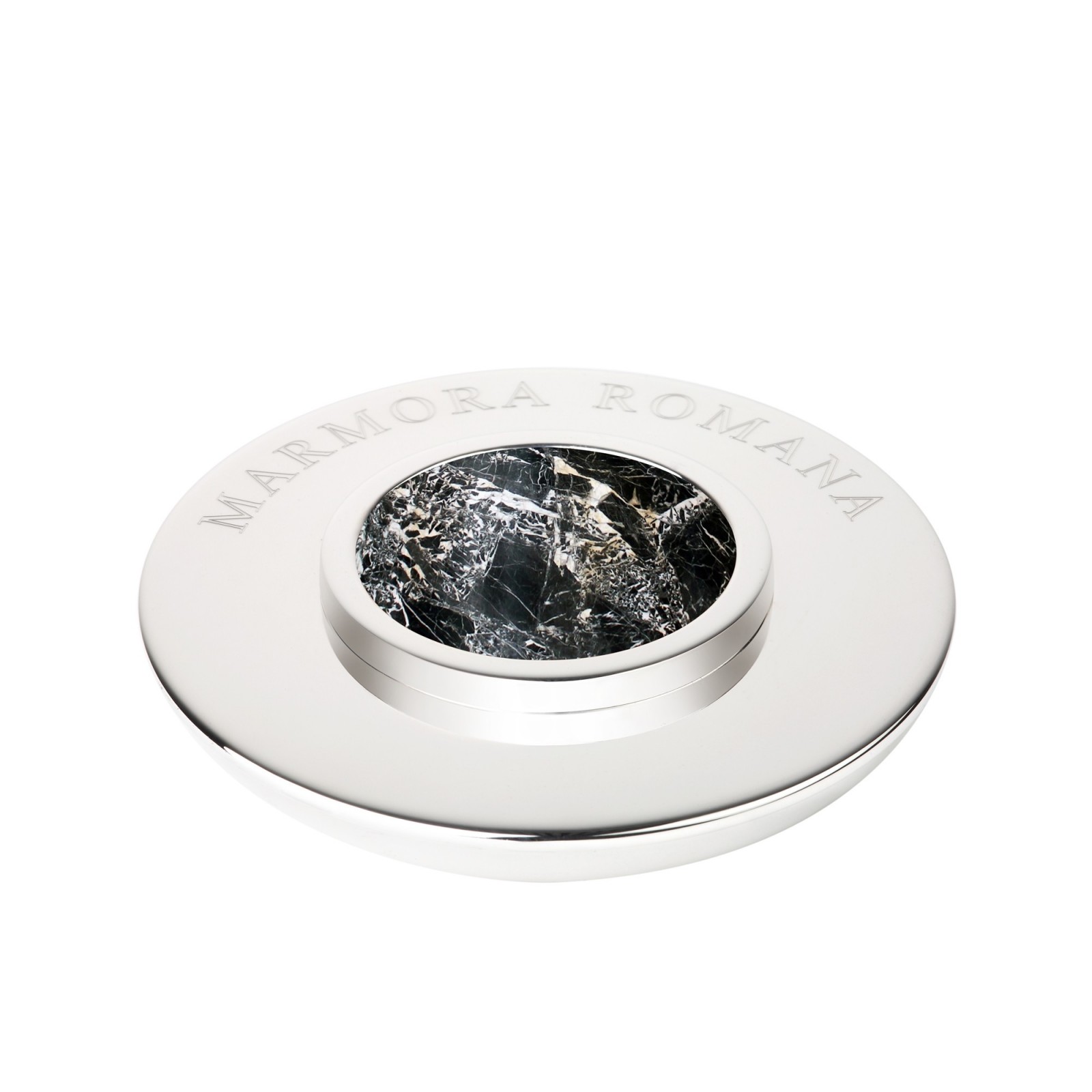 Fermacarte argento con marmo  - Valadier shop online
