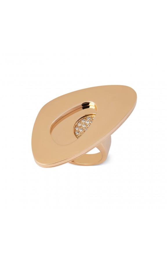 Anello in Oro Rosa e Diamanti  - Valadier shop online