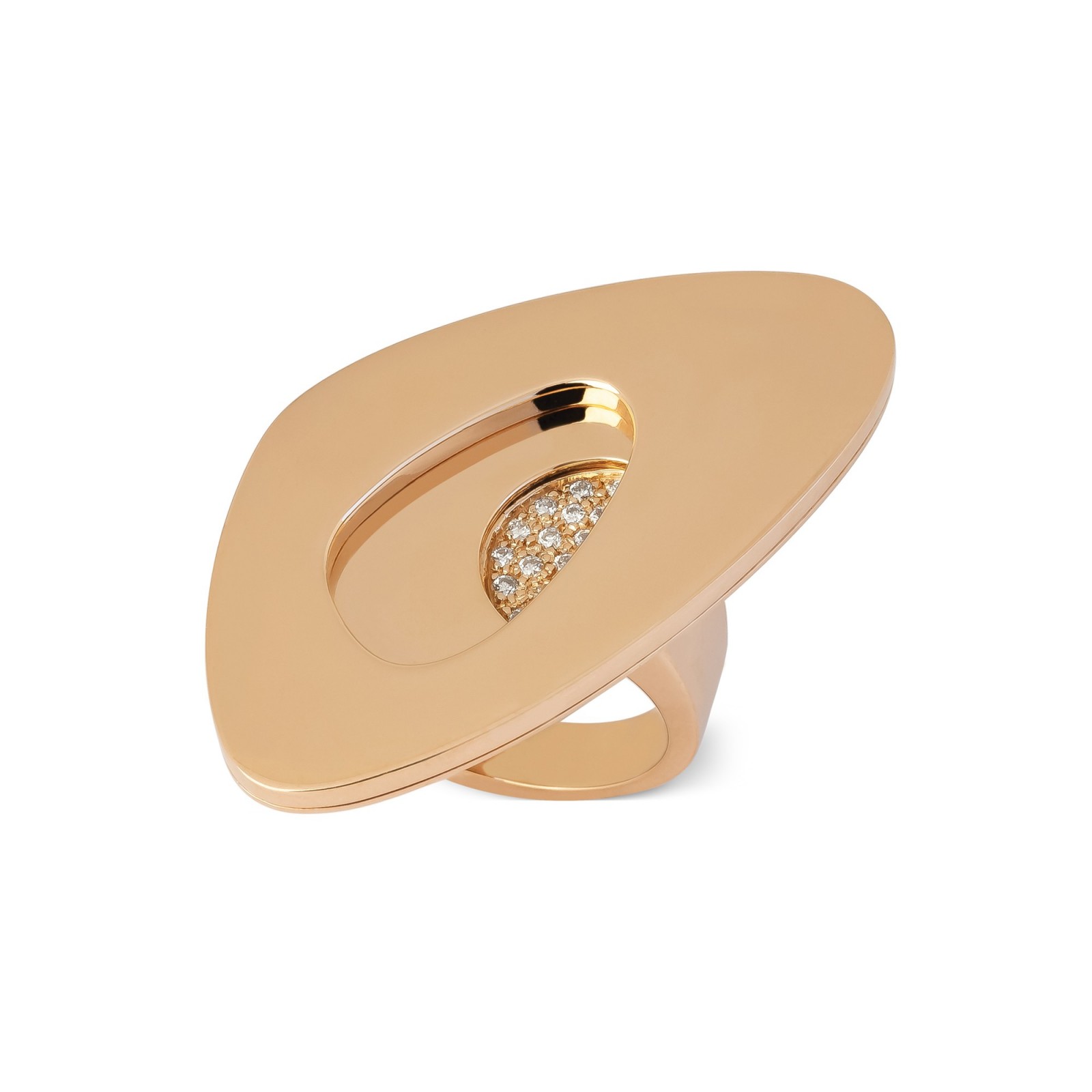 Anello in Oro Rosa e Diamanti  - Valadier shop online