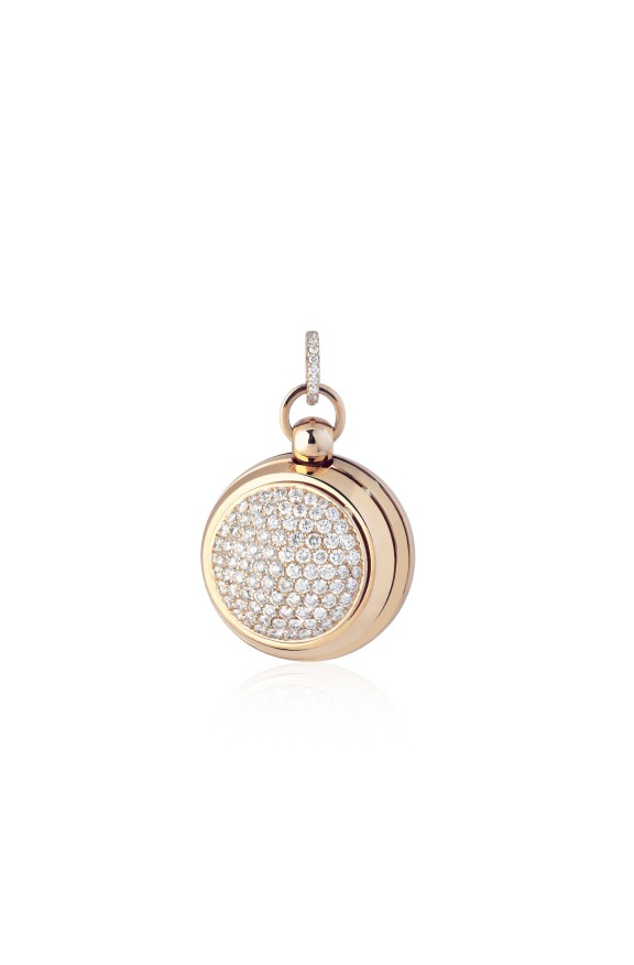 Rose gold and diamonds pendant  - Valadier shop online