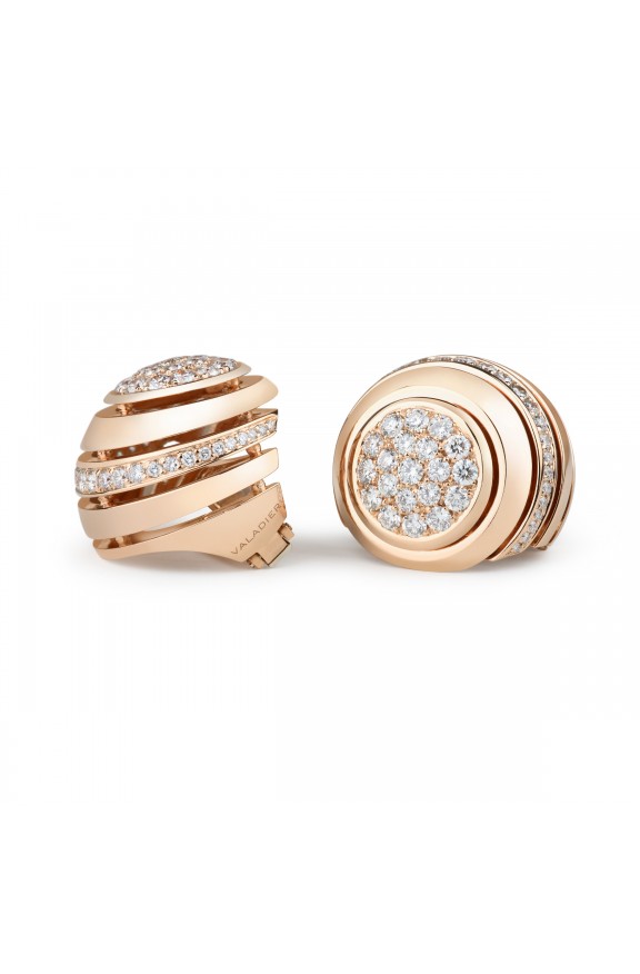 Gold earrings with diamonds  - Valadier shop online