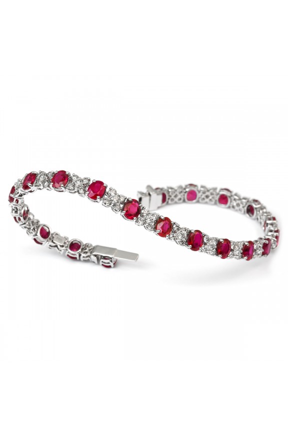 Rubies and diamonds bracelet  - Valadier shop online