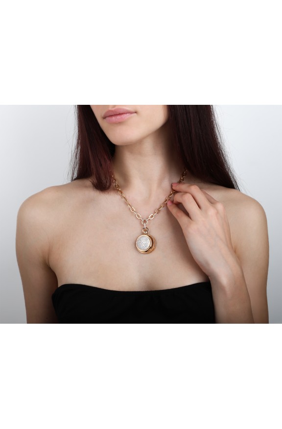 Collana oro rosa e diamanti  - Valadier shop online