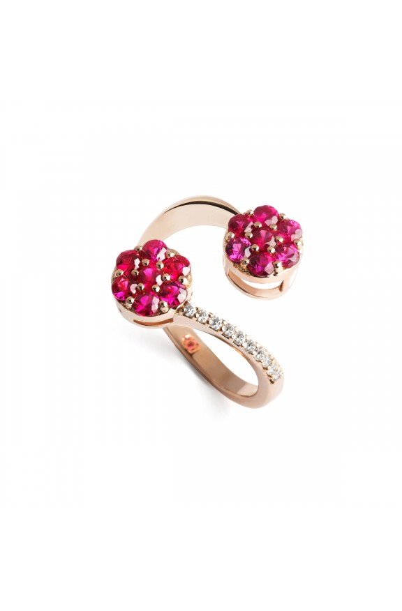 Rubies and diamonds ring  - Valadier shop online