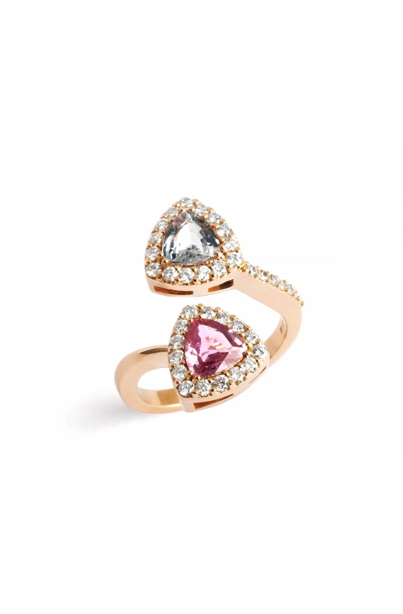 Anello con zaffiri e diamanti  - Valadier shop online
