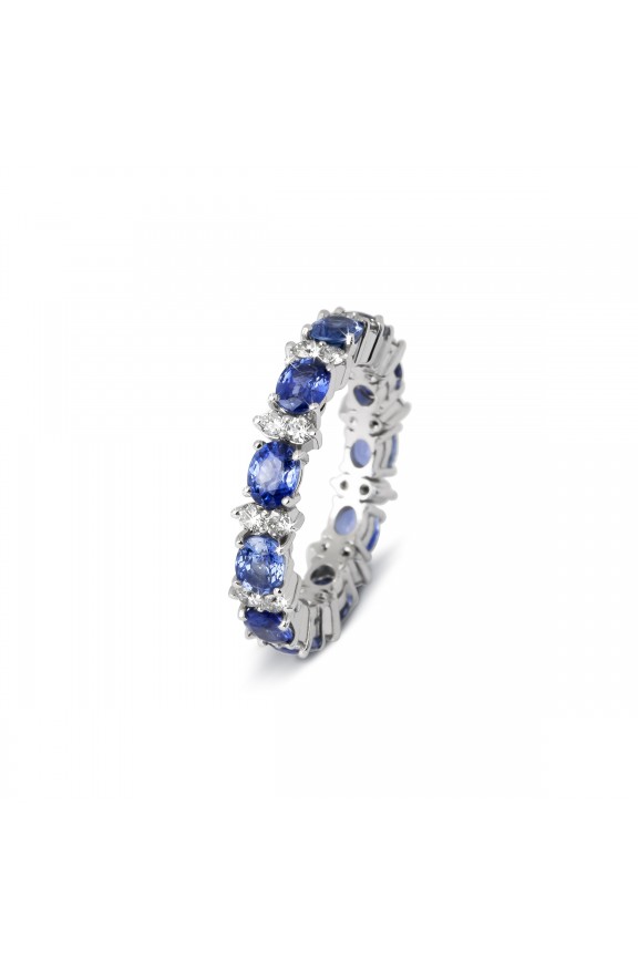 Sapphires and diamonds ring  - Valadier shop online