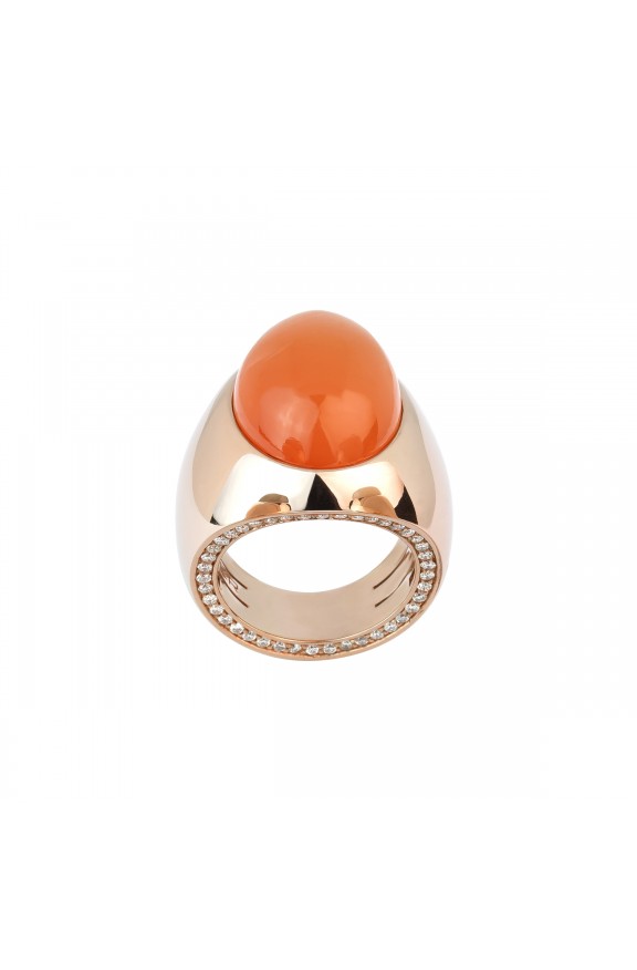 Moonstone and diamonds ring  - Valadier shop online