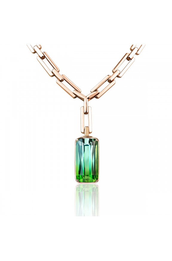 Necklace-tourmaline-green-bicolor-gold-rose-Valadier-e-shop