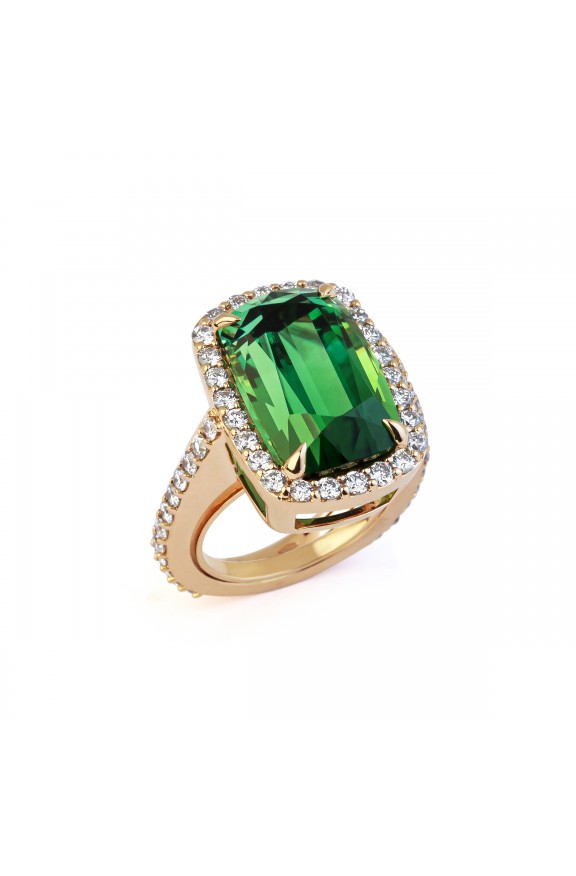 Ring-green-tourmaline-diamonds-rose-gold-Valadier-e-shop